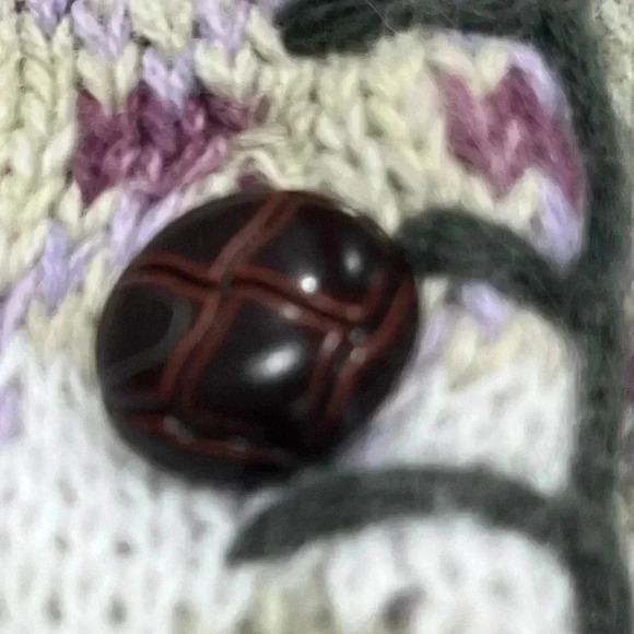 Heirloom Collectables Fair Isle Cardigan with Cool buttons and amazing colors - Picture 8 of 9